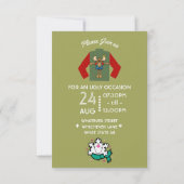 Invitation de fête de Noël moche (Dos)