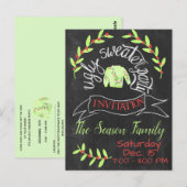 Invitation de fête de Noël moche (Devant / Derrière)