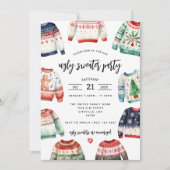 Invitation de fête de Noël moche (Devant)