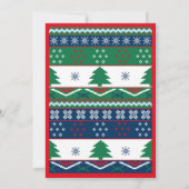 Invitation de fête de Noël moche (Dos)