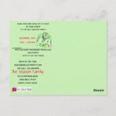 Invitation de fête de Noël moche (Dos)