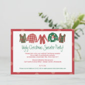 Invitation de fête de Noël moche (Debout devant)