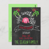 Invitation de fête de Noël moche (Devant / Derrière)