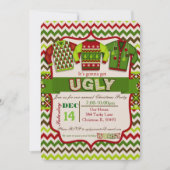 Invitation de fête de Noël moche (Devant)