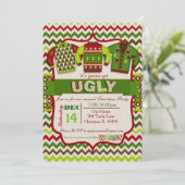 Invitation de fête de Noël moche (Debout devant)