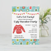 Invitation de fête de Noël moche (Debout devant)