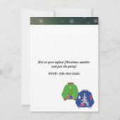 Invitation de fête de Noël moche (Dos)
