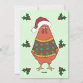Invitation de fête de Noël moche (Dos)
