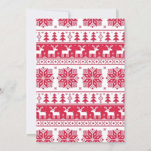 Invitation de fête de Noël moche (Dos)