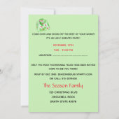 Invitation de fête de Noël moche (Dos)