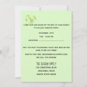 Invitation de fête de Noël moche (Dos)