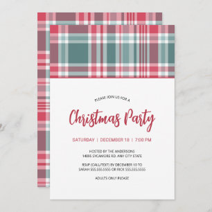 Invitation de fête de Noël moderne