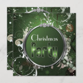 Invitation de fête de Noël moderne et élégante (Devant / Derrière)