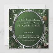 Invitation de fête de Noël moderne et élégante (Dos)