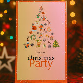 Invitation de fête de Noël moderne et mignonne mod