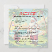 Invitation de fête de Noël Par-Tee Fun Tropical Go (Dos)