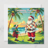 Invitation de fête de Noël Par-Tee Fun Tropical Go (Devant)