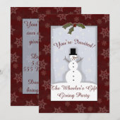 Invitation de fête de Noël personnalisé (Devant / Derrière)