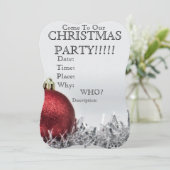 Invitation de fête de Noël personnalisé / Enregist (Debout devant)