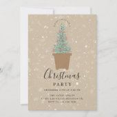 Invitation de fête de Noël personnalisée (Devant)