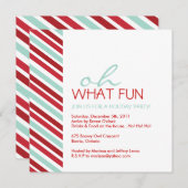 Invitation de fête de Noël simple et personnalisab (Devant / Derrière)