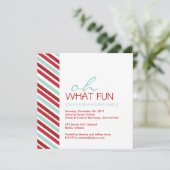 Invitation de fête de Noël simple et personnalisab (Debout devant)