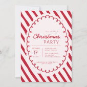 Invitation de fête de Noël sur le thème de la cann (Devant)