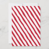 Invitation de fête de Noël sur le thème de la cann (Dos)