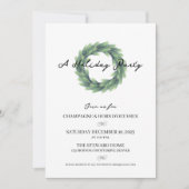 Invitation de fête de Noël Wreath (Devant)