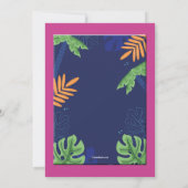 Invitation de fête de nuit d'été (Dos)