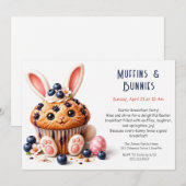 Invitation de fête de Pâques pour petit-déjeuner a (Devant / Derrière)