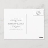 Invitation de fête de petite fille noire à la mode (Dos)