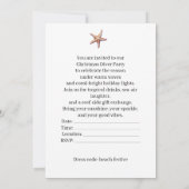 Invitation de fête de plongée en apnée pour Noël (Dos)