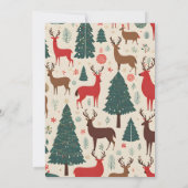 Invitation de fête de pull moche Fantaisiste Cerf (Dos)