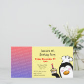 Invitation de fête de quatrième anniversaire ( gât (Debout devant)