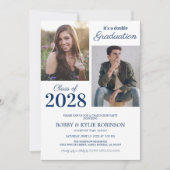 Invitation de fête de remise de diplôme conjointe (Devant)