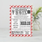 Invitation de fête de remise de diplôme de bouilla (Debout devant)
