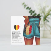 Invitation de fête de remise de diplôme de la fill (Debout devant)