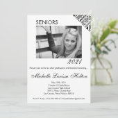 Invitation de fête de remise de diplôme de photo 5 (Debout devant)