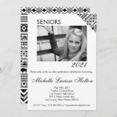 Invitation de fête de remise de diplôme de photo 5 (Devant / Derrière)