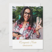 Invitation de fête de remise de diplômes avec coll (Dos)