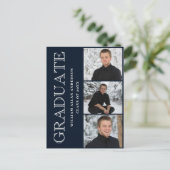 Invitation de fête de remise de diplômes avec phot (Debout devant)