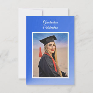 Invitation de fête de remise de diplômes avec un d