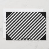 Invitation de fête de remise de diplômes en typogr (Dos)