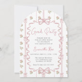 Invitation de fête de remise de diplômes florale à (Dos)