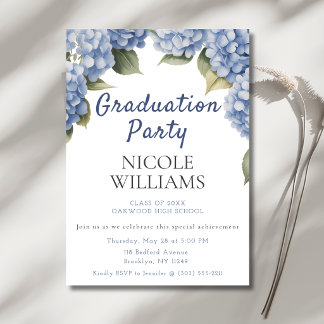 Invitation de fête de remise de diplômes florale H