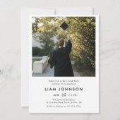 Invitation de fête de remise de diplômes minimalis (Dos)