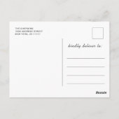 Invitation de fête de remise de diplômes noir doré (Dos)