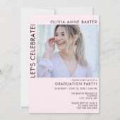 Invitation de fête de remise de diplômes photo min (Dos)