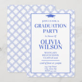 Invitation de fête de remise de diplômes Simple Mo (Devant / Derrière)